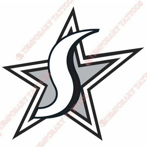 San Antonio Silver Stars Customize Temporary Tattoos Stickers NO.8578